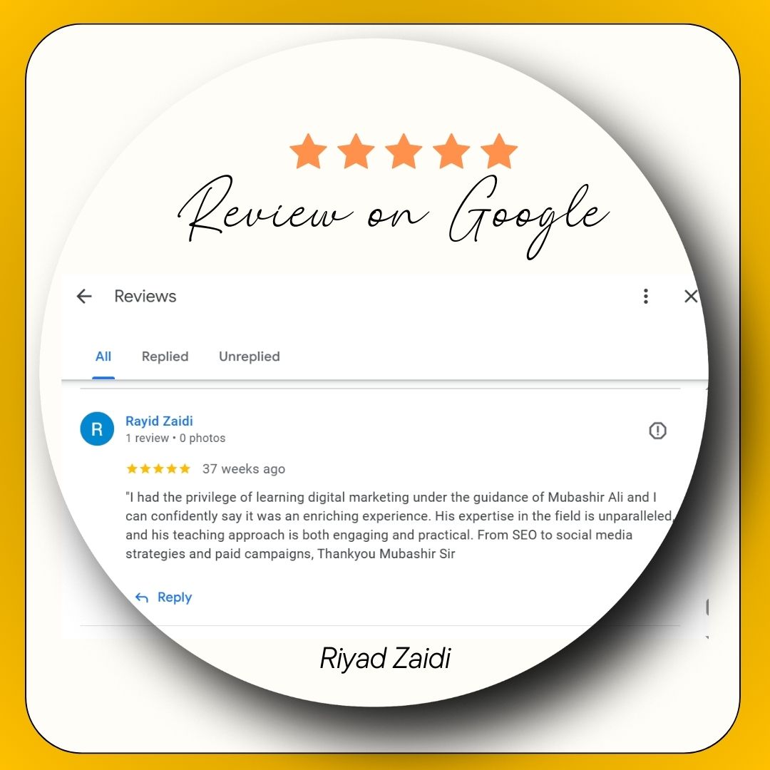 Students and clients review for mubashir ali